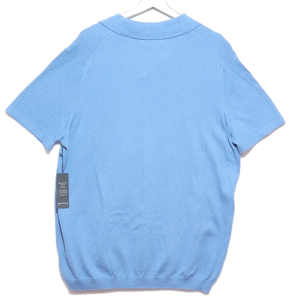 Christian Lacroix Men's Blue Pima Cotton & Cashmere Blend. #654 - Picture 8 of 8